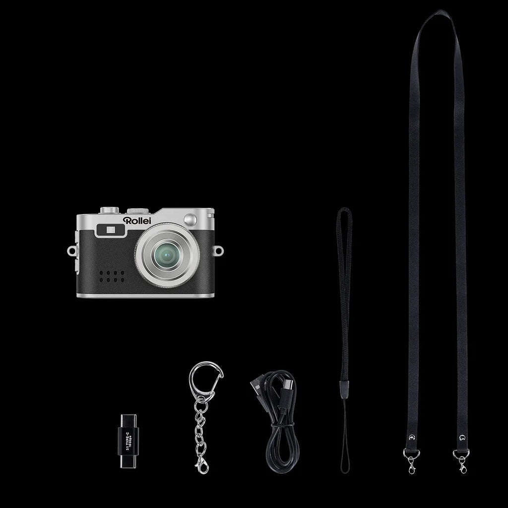 Mini camera, student campus retro camera, portable small thumb camera for travel photography