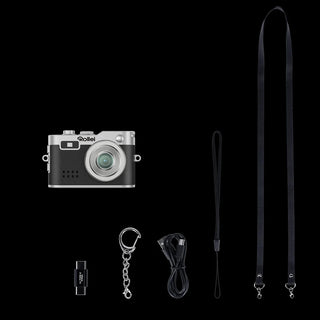 Mini camera, student campus retro camera, portable small thumb camera for travel photography