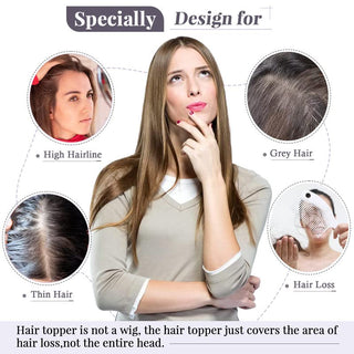 VolumeGrace – Seamless Wavy Hair Topper Extension