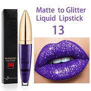 GlamAura – Diamond Matte Shimmer Lipstick