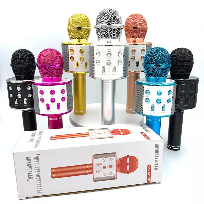 11.11 Sale | Wireless Bluetooth Karaoke Microphone – 3-in-1 Mic, Speaker & Recorder - Mihraaj