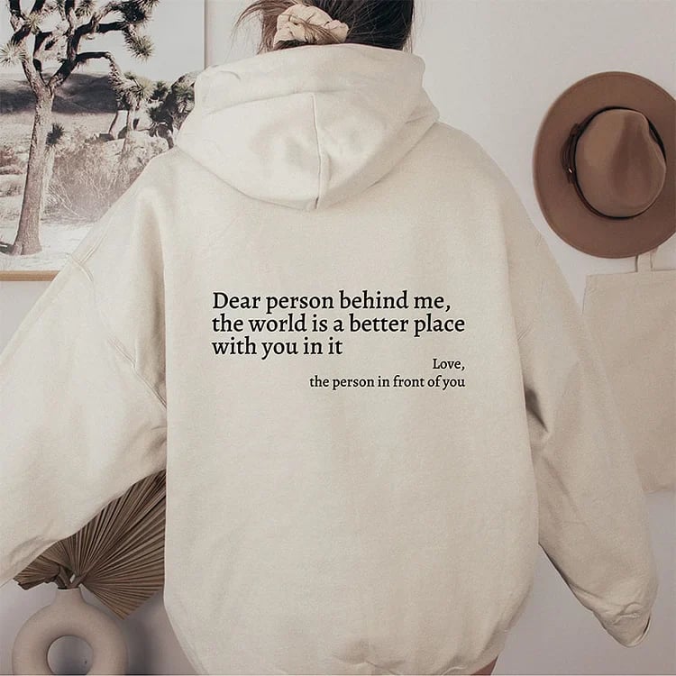BackTalk – ‘Dear Person Behind Me’ Sweatshirt