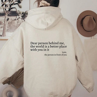 BackTalk – ‘Dear Person Behind Me’ Sweatshirt