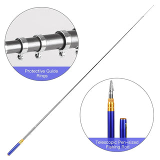 POCKET SIZE FISHING ROD marnetic