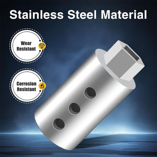 Stainless Steel Trailer Jack Electric Drill Adapter