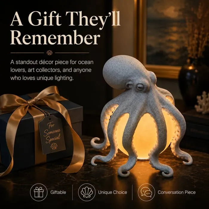 OceanAura – Coastal Octopus Ambient Table Lamp