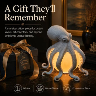 OceanAura – Coastal Octopus Ambient Table Lamp
