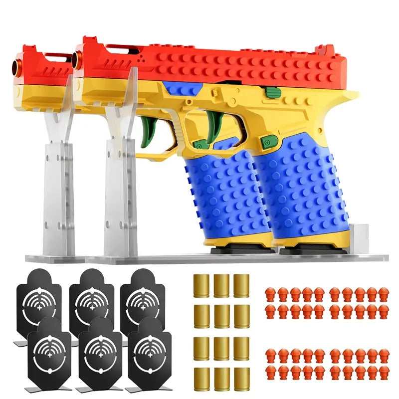 Tactical DIY Building Block Handle Set, Build-Your-Own Multiplayer Strategy Toy for Outdoor Team Activities, Creative Festival Gift