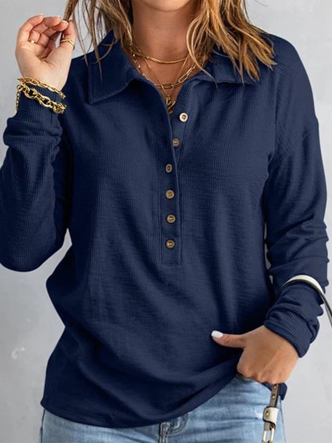 CottonEase – Women’s V-Neck Comfort Shirt