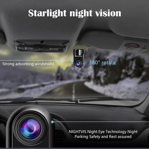 DriveVista – 1080P 360° Rotating Mini ADAS Dashcam