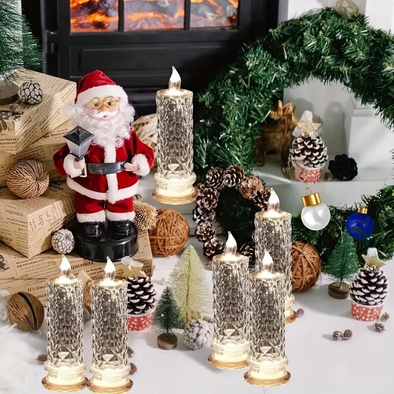 GlowElegance - LED Crystal Candle Décor