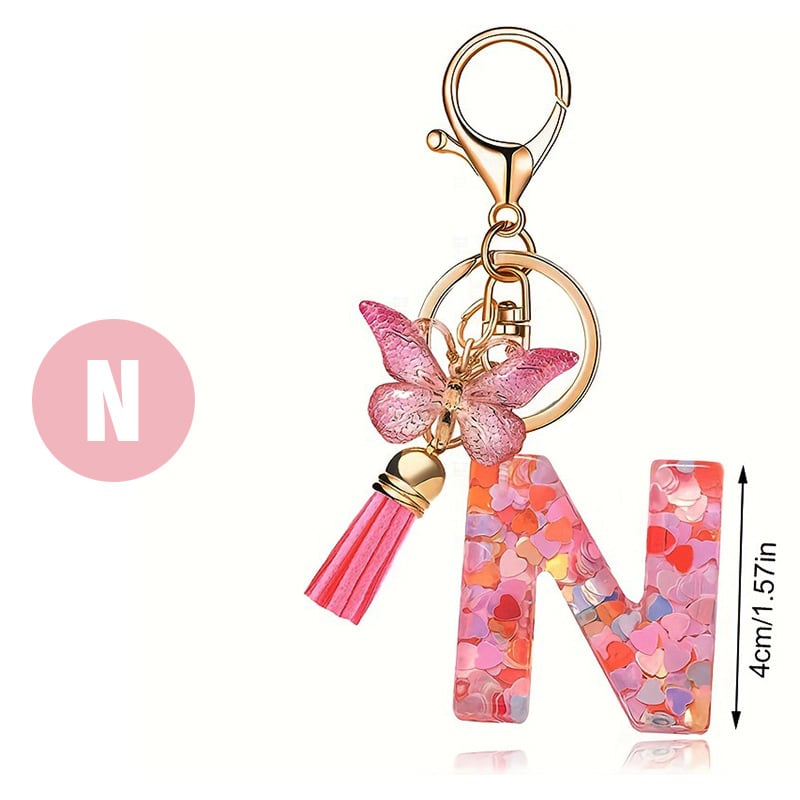 CharmKey – Personalized Initial Letter Keychain