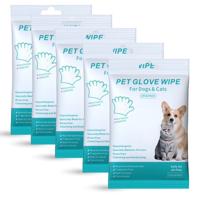 PawFresh – Rinse Free Dog Bath Mitts