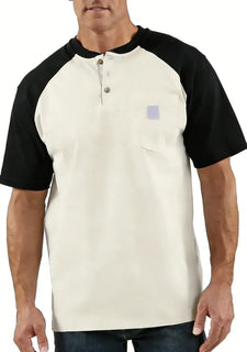 StyleFusion – Premium Color Block Casual Shirt