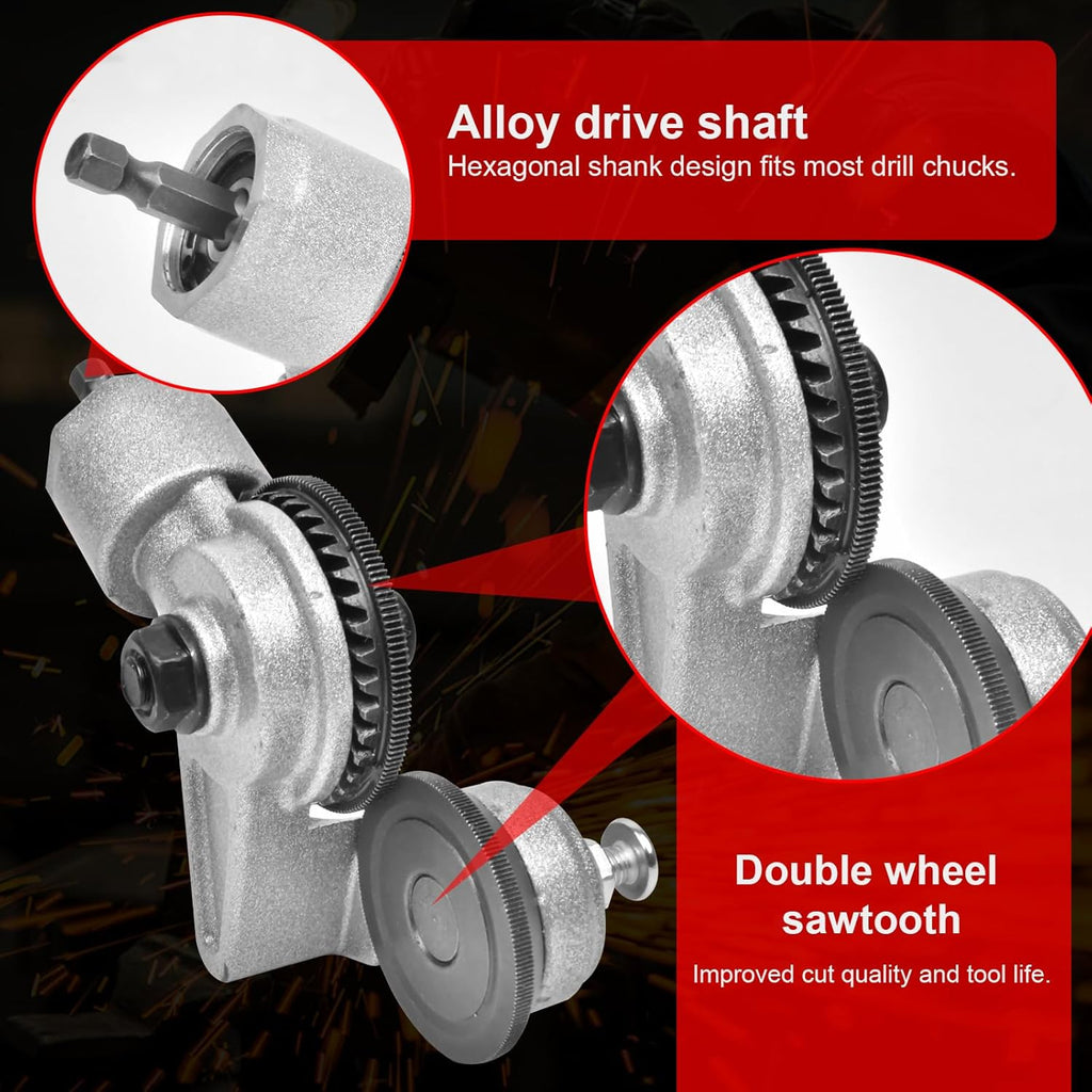 🔥Last Day 50% OFF -  Sheet Metal Cutter Drill Attachment 🛠️
