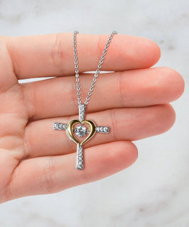 FaithGlow – Dancing Cross Necklace