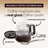 BrewVista – Classic Glass Coffee Mug