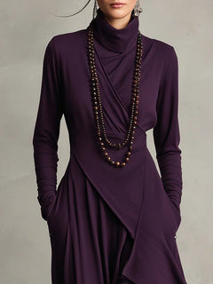Serenique – Sophisticated Asymmetrical Maxi Dress