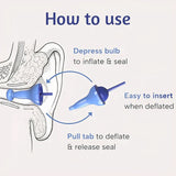 AquaMute - Noise & Water Shielding Inflatable Earplugs