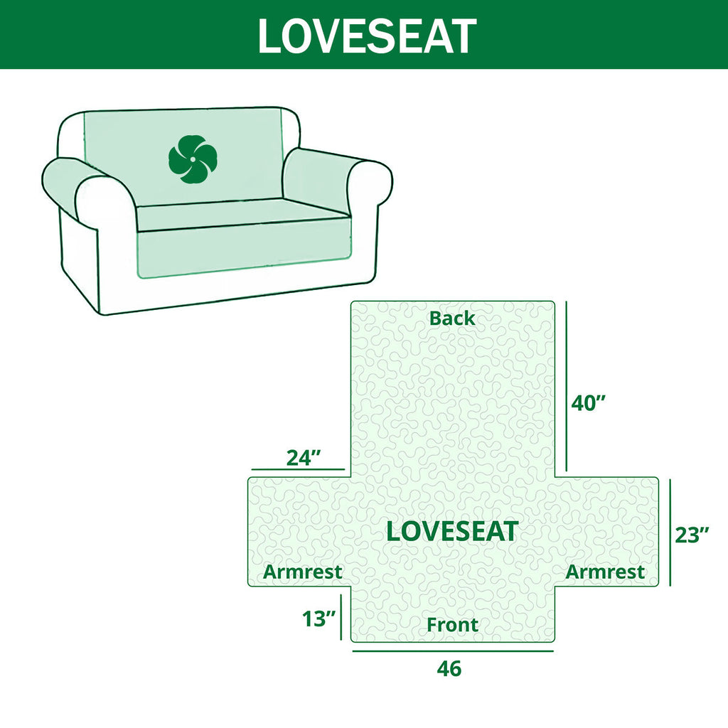 PawLuxe – Love Paw Quilted Sofa Protector