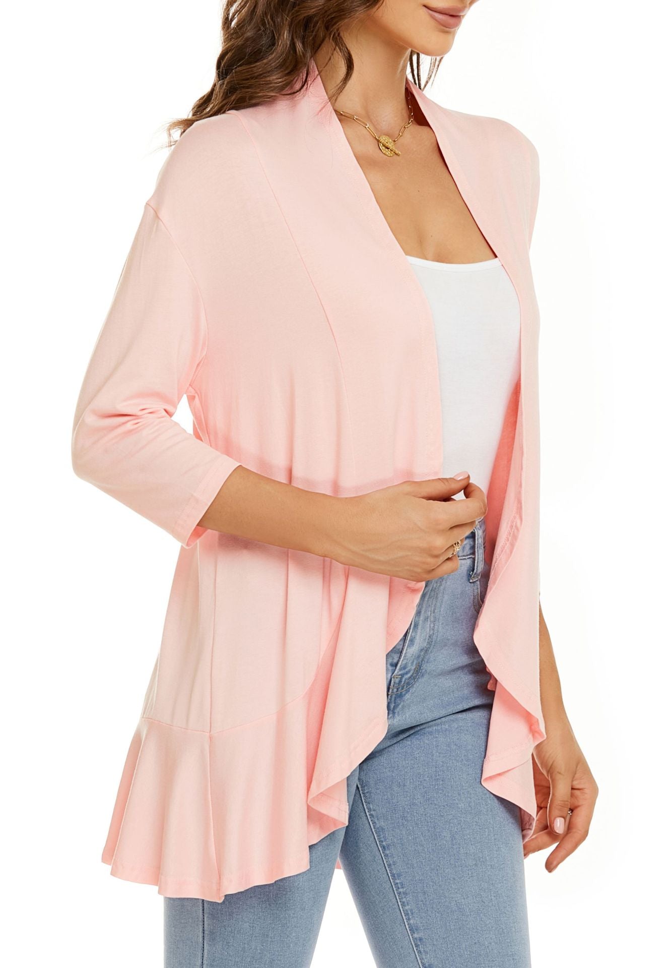 Velina - All-Season Open Cardigan | Light, Feminine & Flattering
