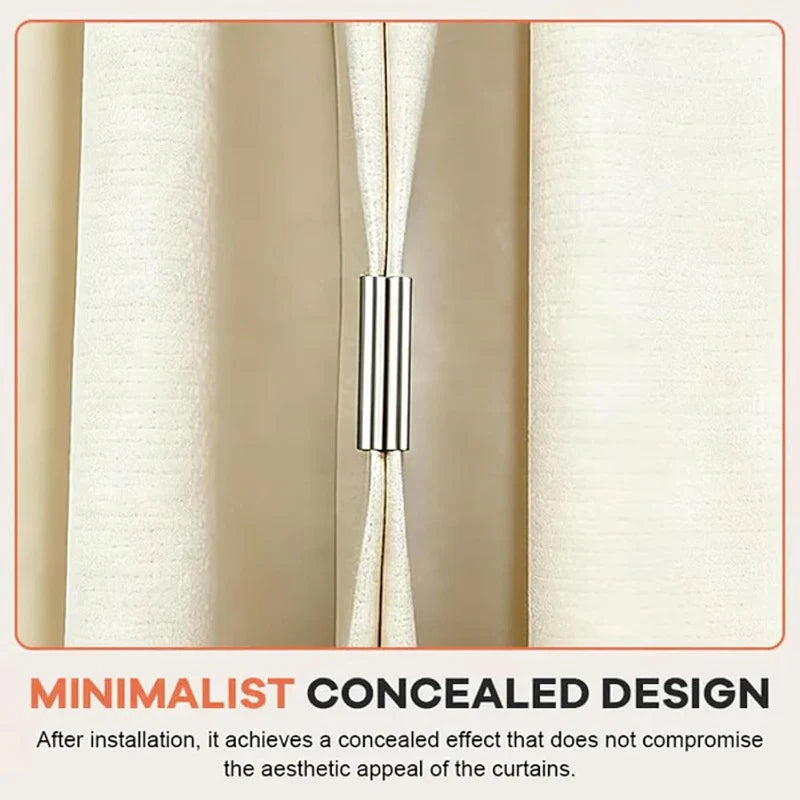 CurtainSnap – No-Drill Magnetic Curtain Holders