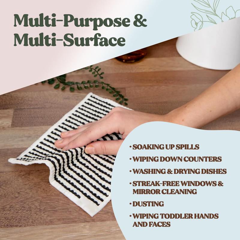 FreshFiber - Ultra-Absorbent Swedish Dishcloth Set