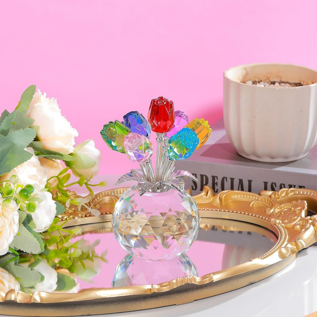 PureBloom – Elegant Glass Rose Decorative Keepsake