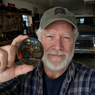🏆Last Day Promo: 49% OFF! 🐻USFS Only You Can Prevent Wildfires Challenge Coin