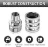 AquaLatch - Heavy-Duty Stainless Steel Garden Hose Connect Set