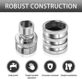 AquaLatch - Heavy-Duty Stainless Steel Garden Hose Connect Set