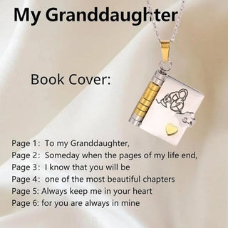 LoveTale - Timeless Book Pendant of Generational Bond