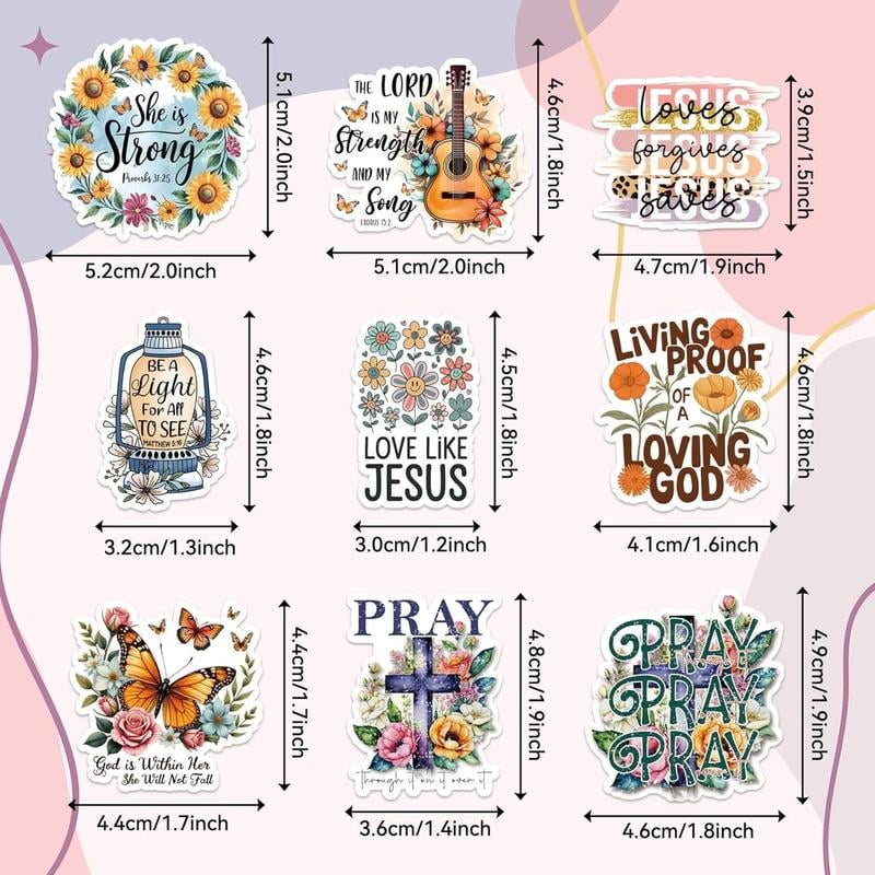 FaithGlow - Inspirational Bible Sticker Set