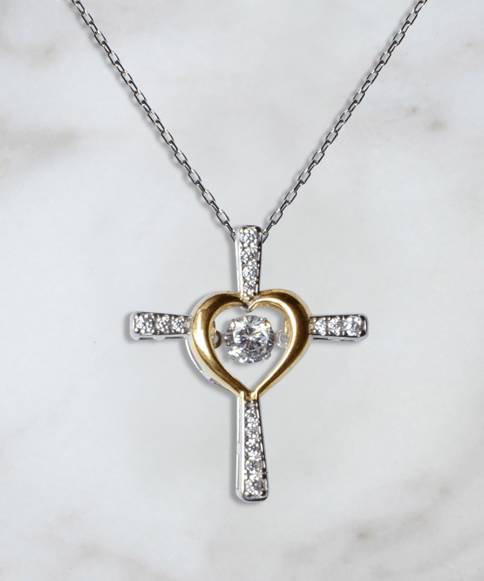 FaithGlow – Dancing Cross Necklace