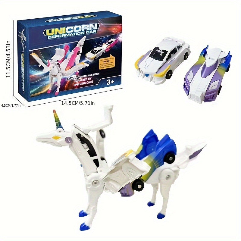 🎄Early Christmas Sale 50% off ⛄ 2-in-1 Transforming Race Car Dinosaur Automatic Transforming Toy