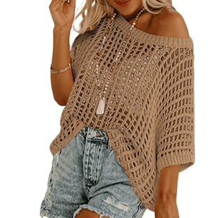 Airéa | Chic Crochet Pullover for Summer Days
