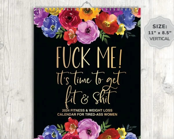 2024 Calendar For Tired-Ass Women Metic