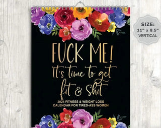 2024 Calendar For Tired-Ass Women Metic