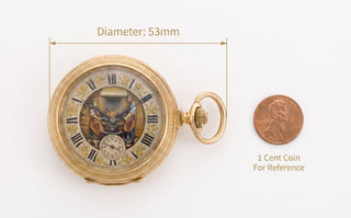 HeritageTime – Gold-Plated Mechanical Pocket Watch