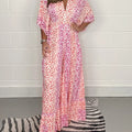 Pink color leopard print