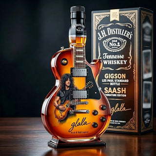 RockSpirit – Vintage Sunburst Guitar Figurine Bottle Décor