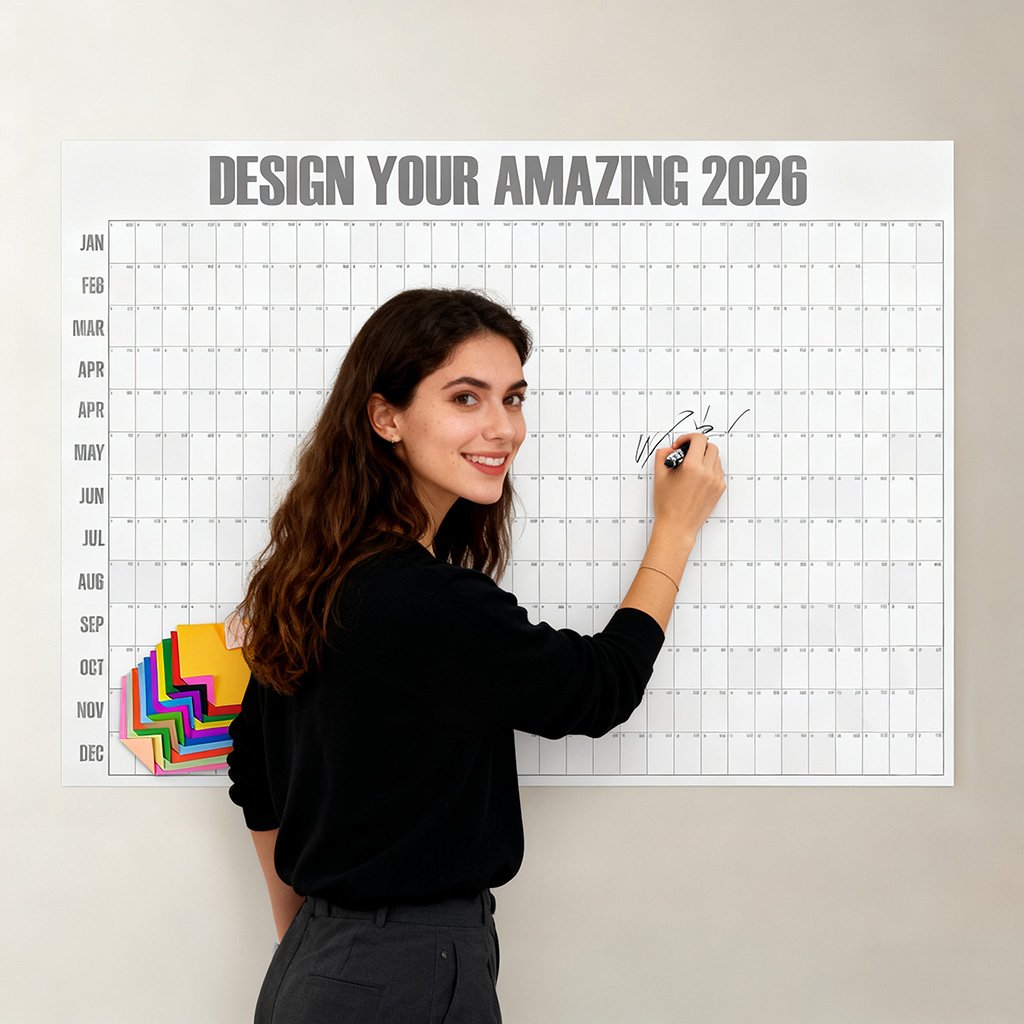 LifeLayout - Large 2026 Minimalist Wall Calendar