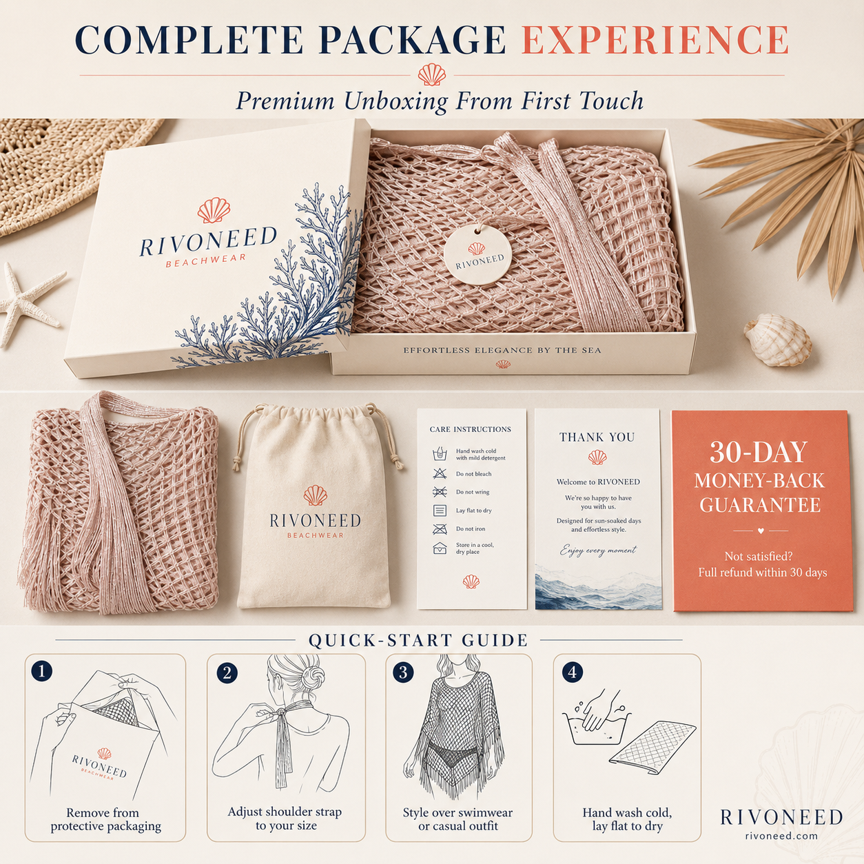 SunDrape – Flowy Tassel Crochet Beach Cover Up