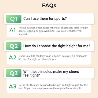 StepLift – Air Cushion Height Insoles