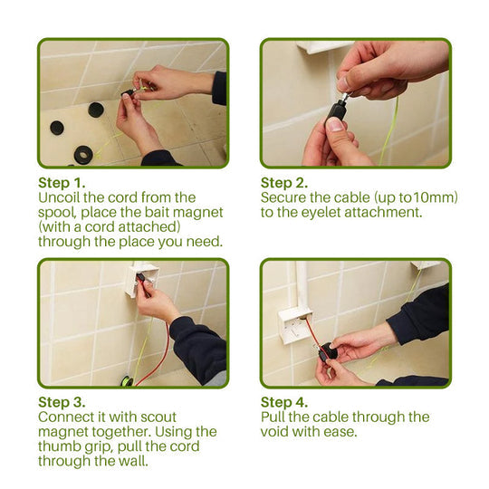 QuickLink - Magnetic Cable Wire Puller Guide System marnetic