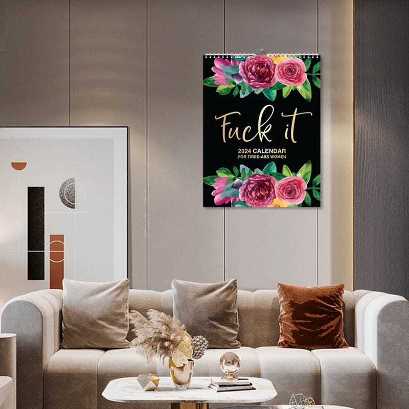 2024 Calendar For Tired-Ass Women Metic