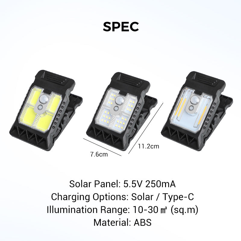 Solaris - Motion Sensor Outdoor Clip-On Light