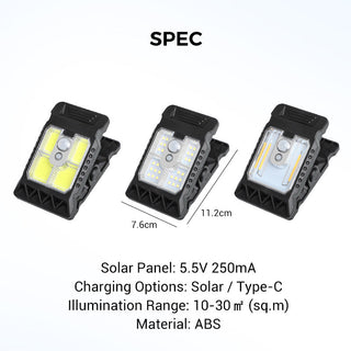 Solaris - Motion Sensor Outdoor Clip-On Light