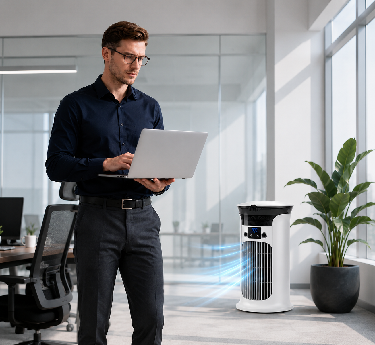 BreezeMate – 3-in-1 Portable Air Cooler