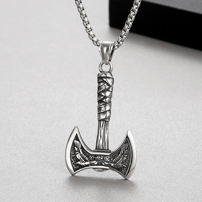 AxeValor – Elegant Norse Axe Necklace